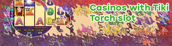 Tiki torch slots